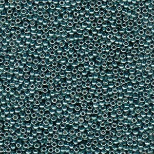 Miyuki Rocailles Perlen 4mm 4217 Duracoat galvanized Sea Foam 20gr